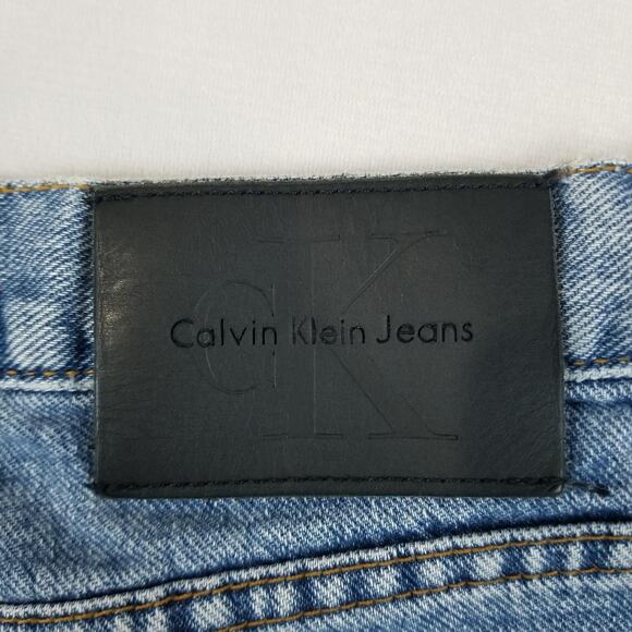 Vintage Calvin Klein Jeans 13 Low Rider Straight Leg Made USA Sandblast - Picture 9 of 13